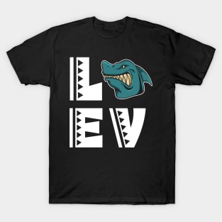 Cute love shark t shirt funny shark lover gifts for kids T-Shirt